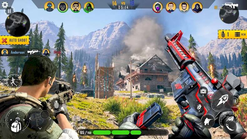 Скачать взломанную Fps Shooting Games: Fire Games [Бесплатные покупки] MOD apk на Андроид