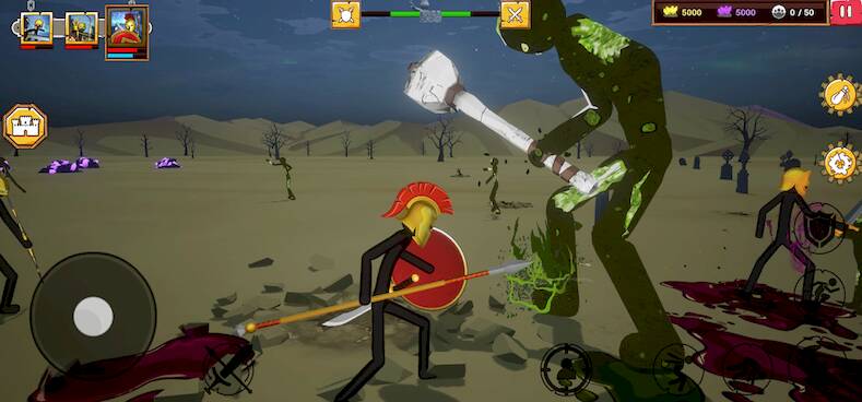 Скачать взломанную Stick Infinite Kingdom [Бесплатные покупки] MOD apk на Андроид