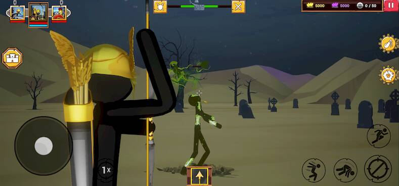 Скачать взломанную Stick Infinite Kingdom [Бесплатные покупки] MOD apk на Андроид
