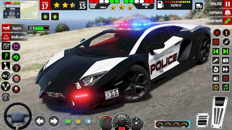 Скачать взломанную school car driving police car [Бесплатные покупки] MOD apk на Андроид