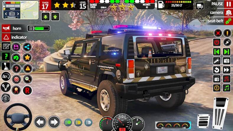 Скачать взломанную school car driving police car [Бесплатные покупки] MOD apk на Андроид