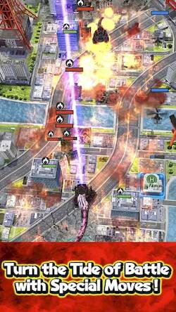 Скачать взломанную GODZILLA BATTLE LINE [Мод меню] MOD apk на Андроид