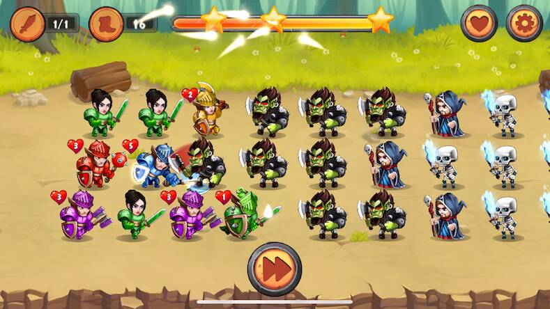Скачать взломанную Emperor Knights [Много денег] MOD apk на Андроид