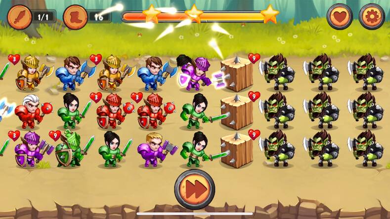 Скачать взломанную Emperor Knights [Много денег] MOD apk на Андроид