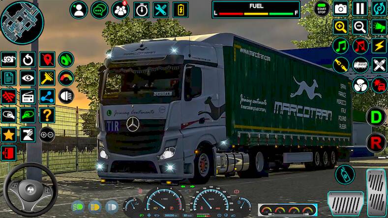 Скачать взломанную Городские игры Euro Truck 2023 [Мод меню] MOD apk на Андроид