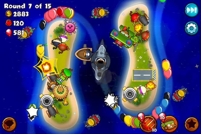 Скачать взломанную Bloons Monkey City [Много монет] MOD apk на Андроид