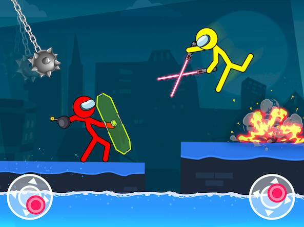 Скачать взломанную стикмен драка на двоих [Бесплатные покупки] MOD apk на Андроид