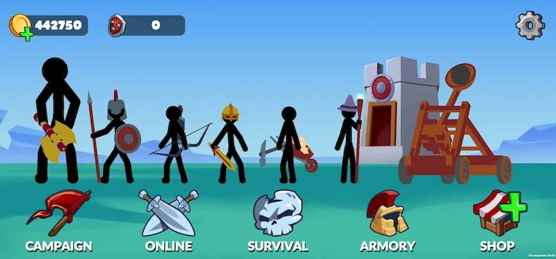 Скачать взломанную Stickman Battle Empires War [Бесплатные покупки] MOD apk на Андроид