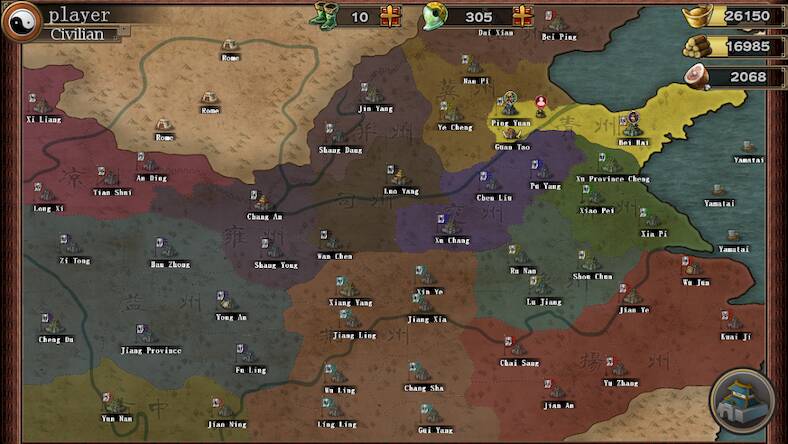 Скачать взломанную ThreeKingdoms Conqueror [Много денег] MOD apk на Андроид