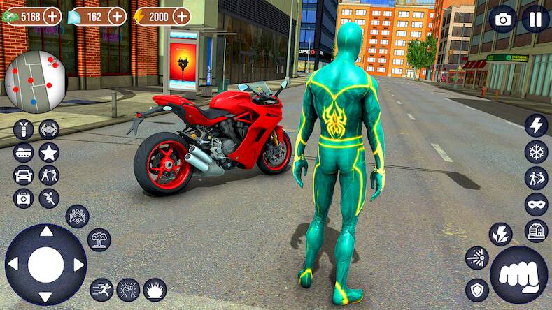 Скачать взломанную Flying Spider - Hero Sim Games [Мод меню] MOD apk на Андроид