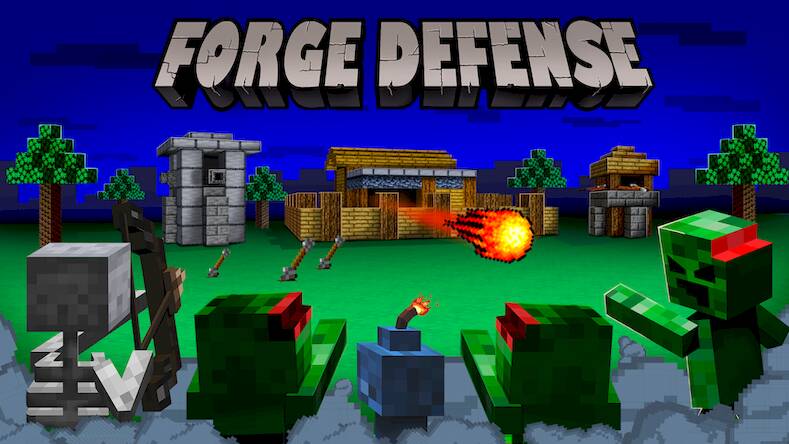 Скачать взломанную Forge Defense [Много монет] MOD apk на Андроид