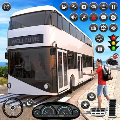 Скачать взломанную Coach Bus Driving Games 3D [Много денег] MOD apk на Андроид