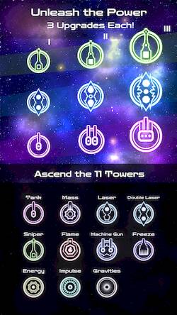 Скачать взломанную Space Defense: Galaxy Harvest [Мод меню] MOD apk на Андроид