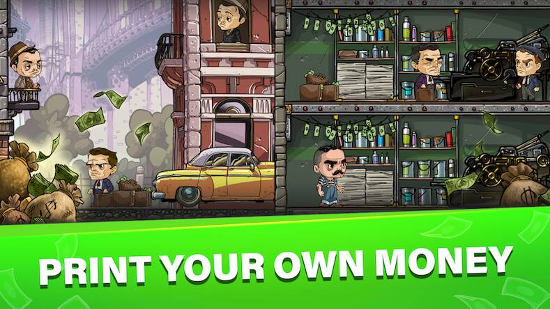 Скачать взломанную Босс мафии: печатай деньги [Бесплатные покупки] MOD apk на Андроид