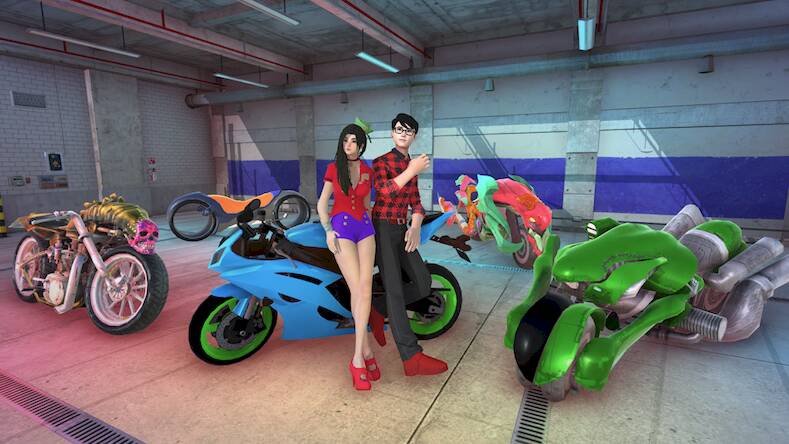 Скачать взломанную Nitro Bike Taxi [Мод меню] MOD apk на Андроид