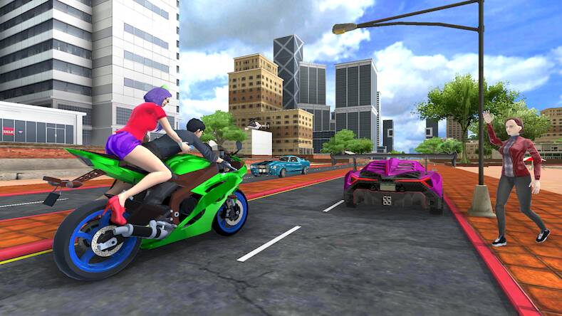 Скачать взломанную Nitro Bike Taxi [Мод меню] MOD apk на Андроид