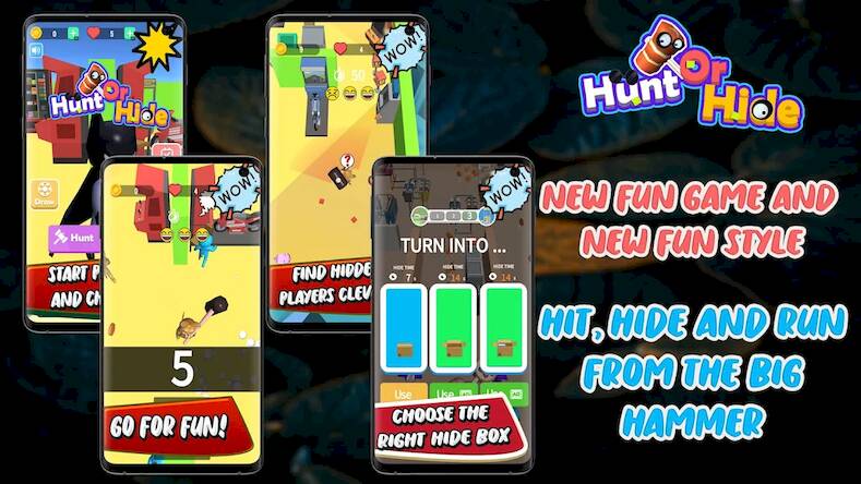 Скачать взломанную Hit or Hunt or Hide and Seek [Много денег] MOD apk на Андроид