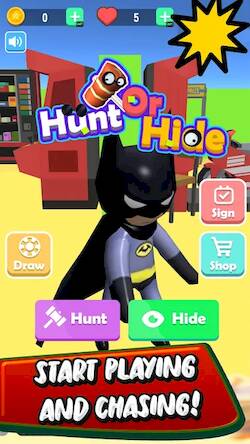 Скачать взломанную Hit or Hunt or Hide and Seek [Много денег] MOD apk на Андроид