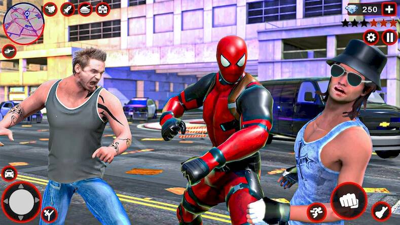 Скачать взломанную Spider Rope Hero Man Game [Мод меню] MOD apk на Андроид