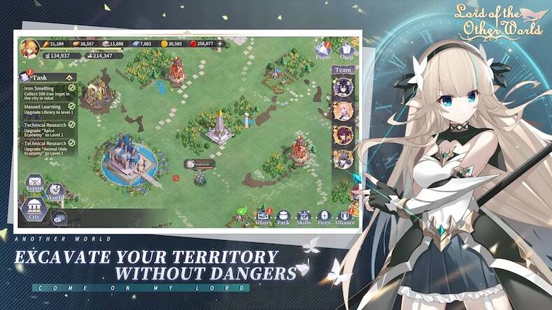 Скачать взломанную Lord of the Other World [Много денег] MOD apk на Андроид