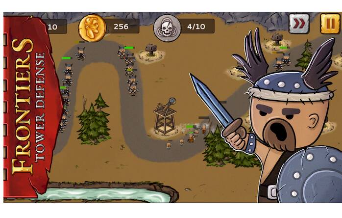 Скачать взломанную Frontiers Tower Defense [Мод меню] MOD apk на Андроид