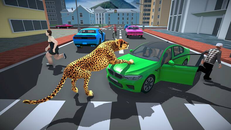 Скачать взломанную Lion Cheetah Family Simulator [Бесплатные покупки] MOD apk на Андроид