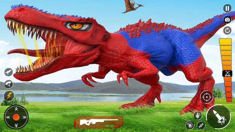 Скачать взломанную Дино Охота охотиться Игры [Много монет] MOD apk на Андроид
