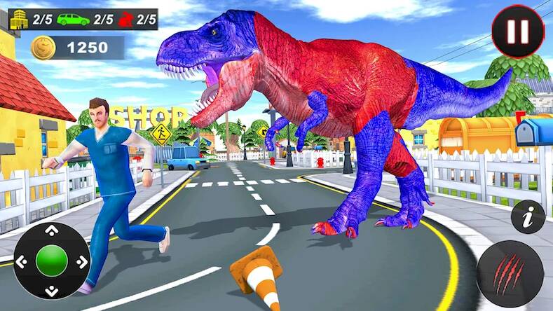 Скачать взломанную Extreme City Dinosaur Smasher [Бесплатные покупки] MOD apk на Андроид