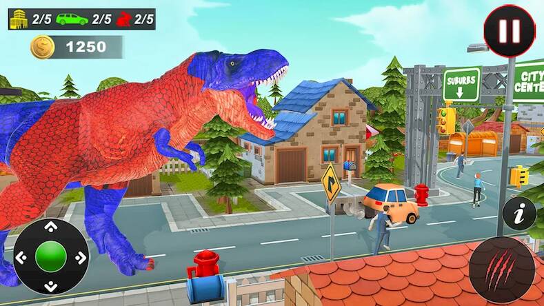Скачать взломанную Extreme City Dinosaur Smasher [Бесплатные покупки] MOD apk на Андроид