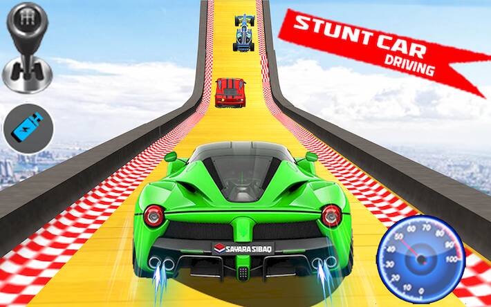 Скачать взломанную Car stunt driving game 3d race [Бесплатные покупки] MOD apk на Андроид