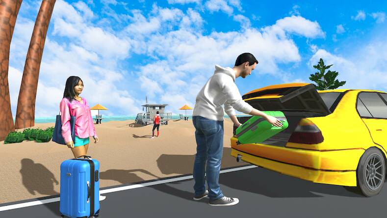 Скачать взломанную Taxi Simulator Car Game Driver [Много денег] MOD apk на Андроид