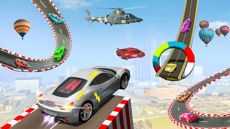 Скачать взломанную Stunt Car Game 2023: Game 2023 [Бесплатные покупки] MOD apk на Андроид