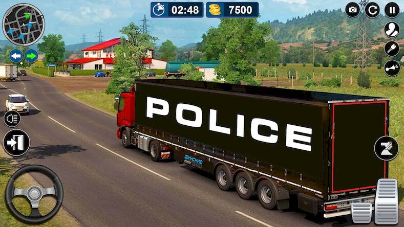 Скачать взломанную Police Truck Plane Transporter [Много денег] MOD apk на Андроид