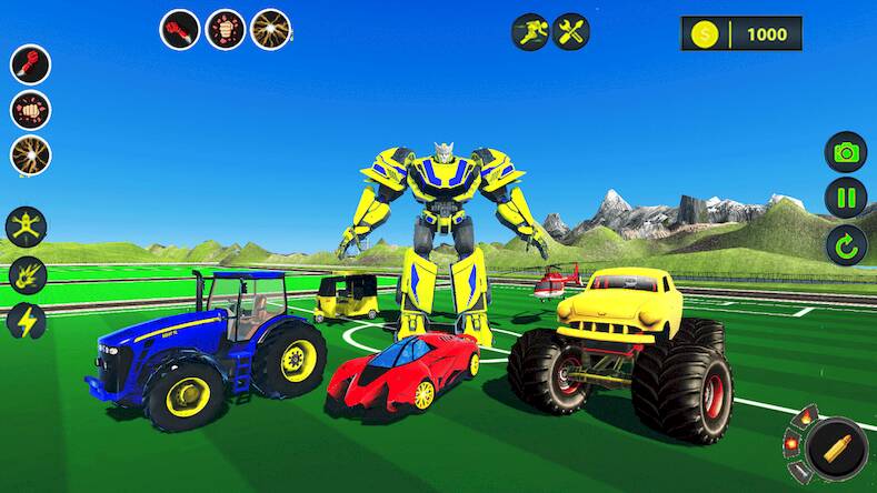 Скачать взломанную Robot Hero Bat Bike Robot Game [Много денег] MOD apk на Андроид