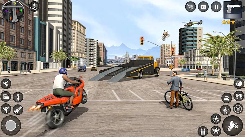Скачать взломанную Grand City Gangster Crime Game [Мод меню] MOD apk на Андроид