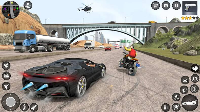 Скачать взломанную Grand City Gangster Crime Game [Мод меню] MOD apk на Андроид