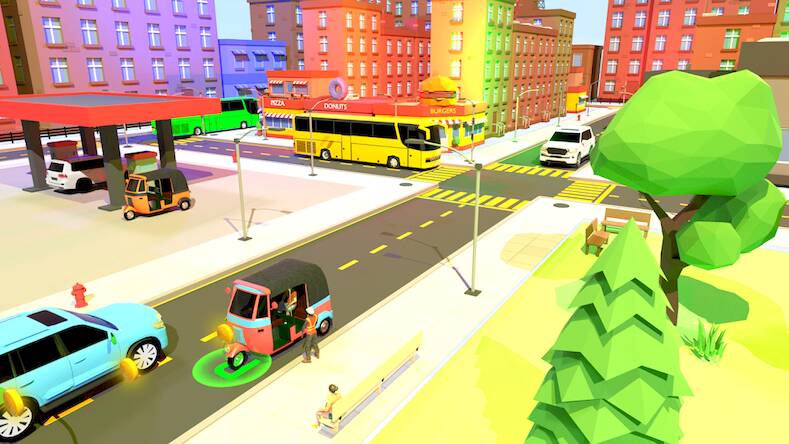 Скачать взломанную Tuk Tuk Rickshaw: 3D Game [Много денег] MOD apk на Андроид