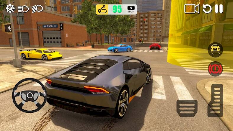 Скачать взломанную Extreme Car Driving Offline [Много монет] MOD apk на Андроид