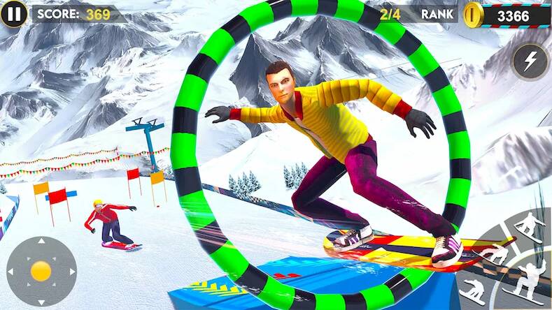 Скачать взломанную сноуборд горный трюк 3d [Бесплатные покупки] MOD apk на Андроид
