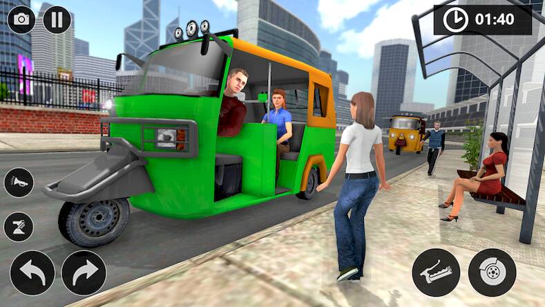 Скачать взломанную city tuk tuk rickshaw games [Бесплатные покупки] MOD apk на Андроид