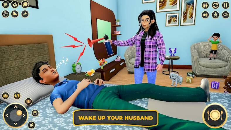 Скачать взломанную Pregnant Mom Family Game 3D [Мод меню] MOD apk на Андроид