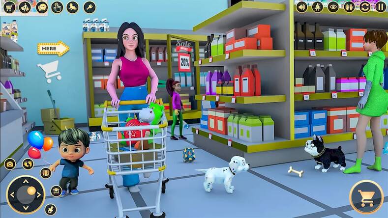 Скачать взломанную Pregnant Mom Family Game 3D [Мод меню] MOD apk на Андроид