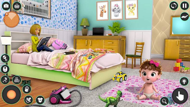 Скачать взломанную Pregnant Mom Family Game 3D [Мод меню] MOD apk на Андроид