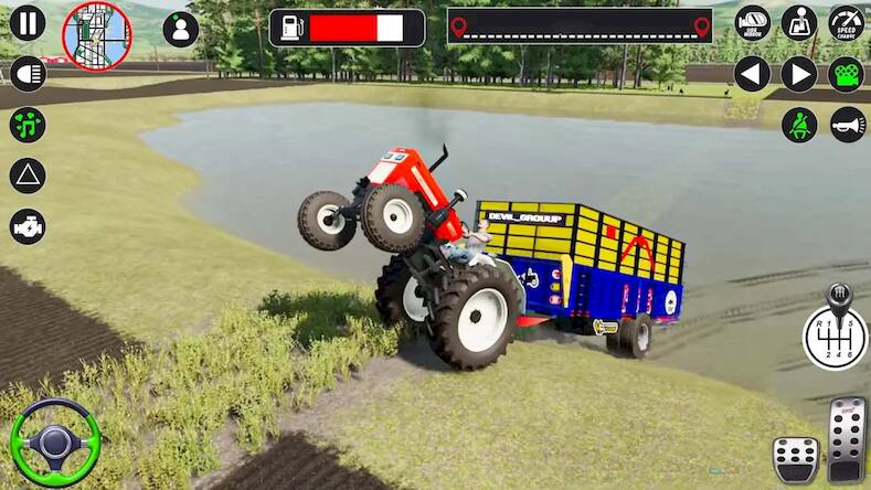 Скачать взломанную Симулятор Фермы 3D [Много денег] MOD apk на Андроид