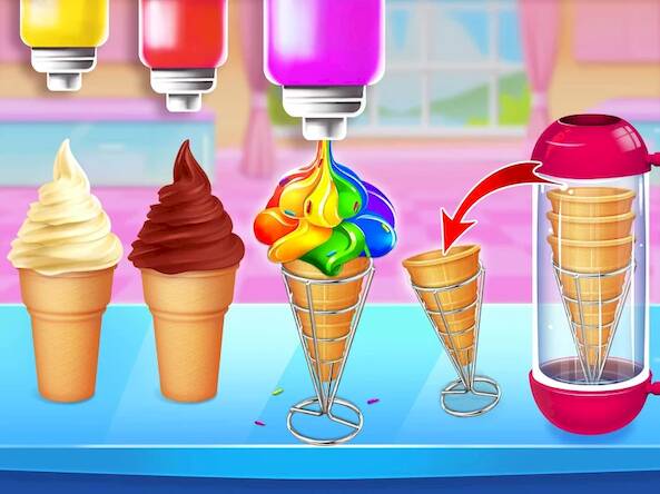 Скачать взломанную Лед Крем Конус-Лед Крем Игры [Мод меню] MOD apk на Андроид
