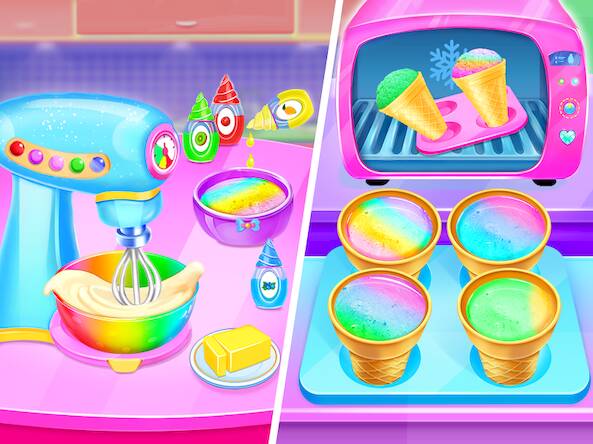 Скачать взломанную Лед Крем Конус-Лед Крем Игры [Мод меню] MOD apk на Андроид