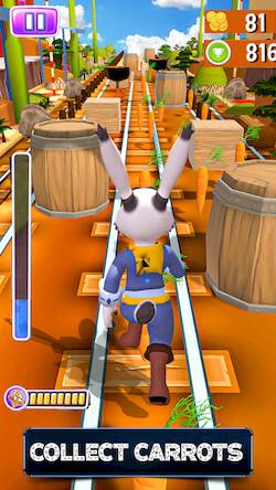 Скачать взломанную Subway Runner Bunny Run Games [Бесплатные покупки] MOD apk на Андроид
