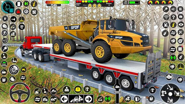 Скачать взломанную Grand Snow Excavator Simulator [Много денег] MOD apk на Андроид