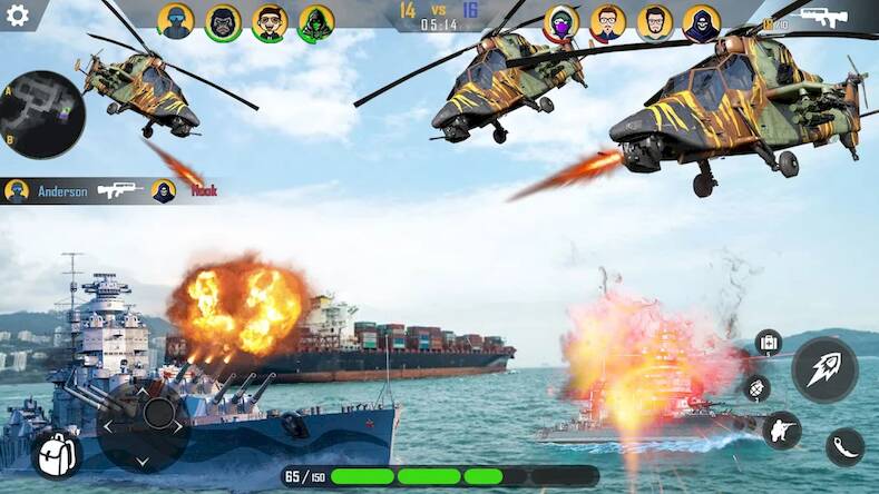 Скачать взломанную Война с боевым кораблем [Мод меню] MOD apk на Андроид