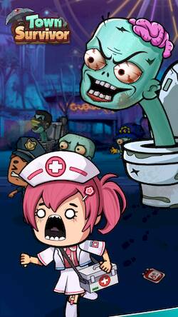 Скачать взломанную Town Survivor - Zombie Haunt [Много денег] MOD apk на Андроид